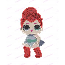 Stardust Queen LOL Dolls Surprise Fill Embroidery Design